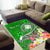 Fiji Custom Personalised Area Rug - Turtle Plumeria (Green) - Polynesian Pride