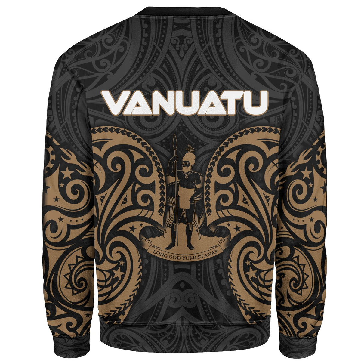 Vanuatu Polynesian Sweater - Spirit Style Gold - Polynesian Pride