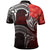 Samoa Polo Shirt Samoan Seal Wave Style (Red) - Polynesian Pride