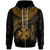 Wallis and Futuna Polynesian Zip up Hoodie Wallis and Futuna Waves (Golden) Unisex Golden - Polynesian Pride