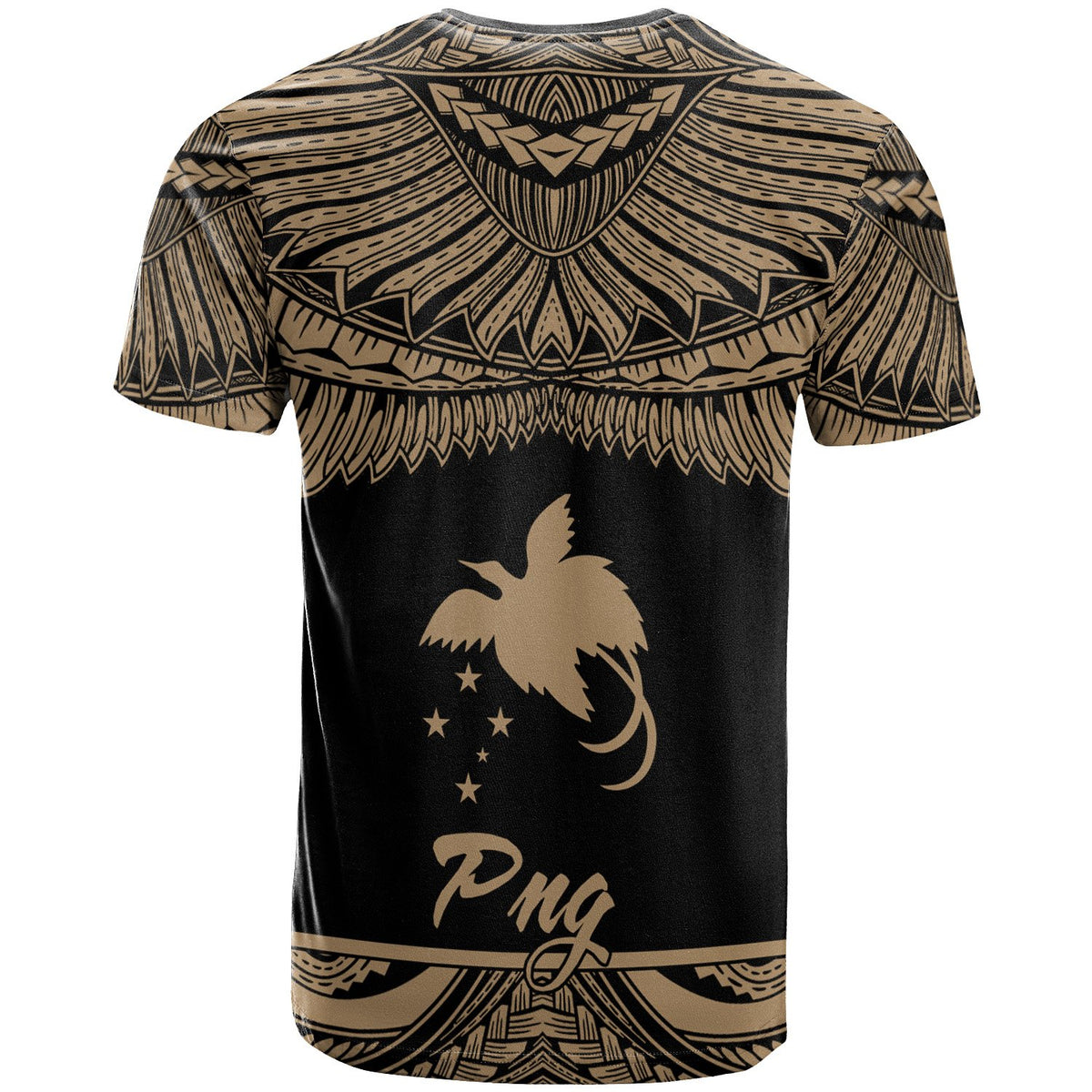 Papua New GuineaPolynesian T Shirt Papua New Guinea Pride Gold Version - Polynesian Pride