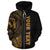 Polynesian Hawaii Custom Zip up Hoodie Yellow Line - Polynesian Pride