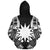 Nauru Polynesian Custom Zip up Hoodie Black Tattoo - Polynesian Pride