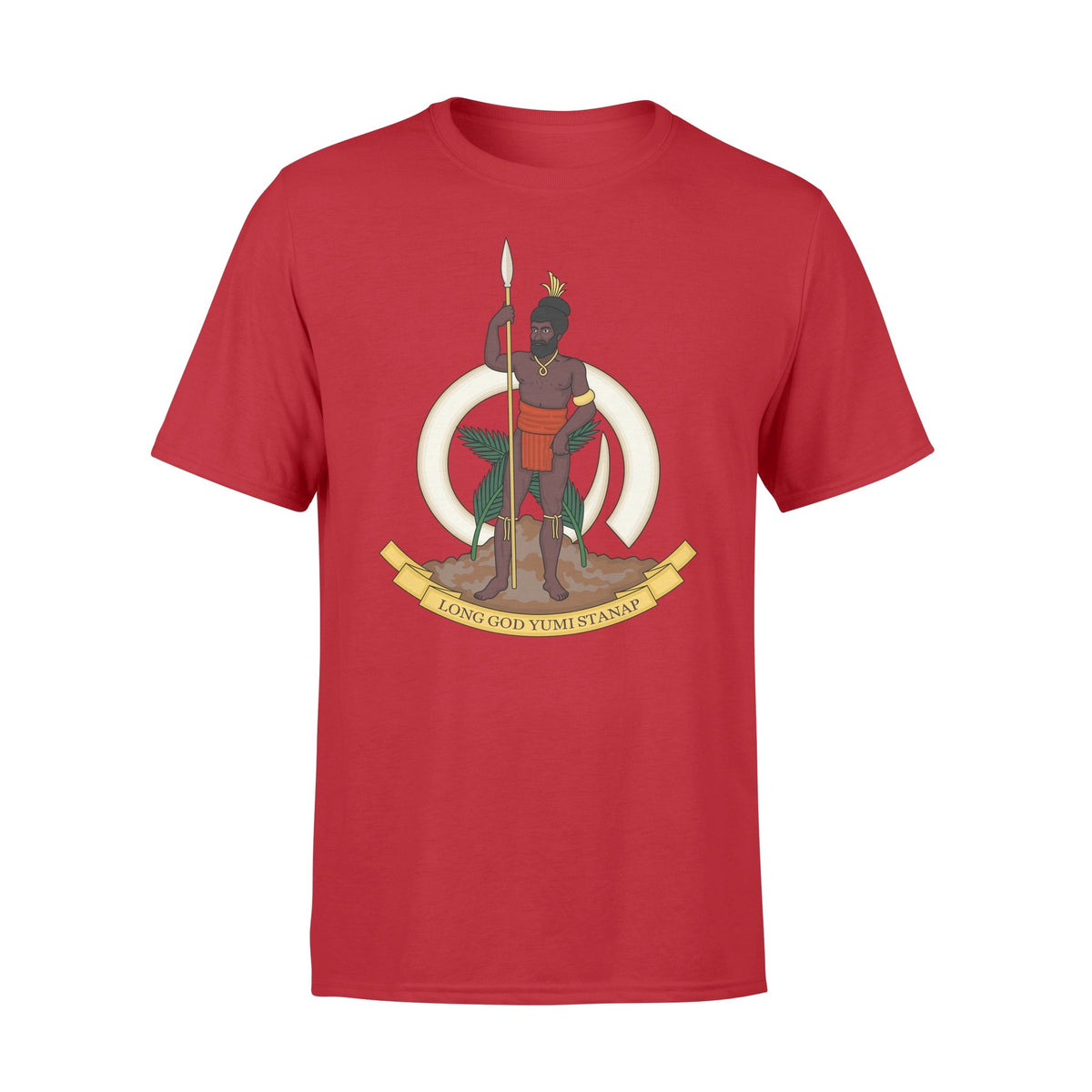 Vanuatu T Shirt Vanuatuan Coat of Arm - Polynesian Pride