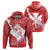 Hawaii Christmas Hoodie (Zip up) Ship Style Unisex Red - Polynesian Pride