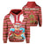 Hawaii Mele Kalikimaka Christmas Hoodie Kimbum Style Unisex Red - Polynesian Pride