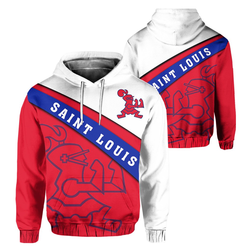 Hawaii Saint Louis Football Hoodie Unisex Red - Polynesian Pride