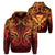 Hawaii Kanaka Maoli Red Hoodie Van Style Unisex Red - Polynesian Pride