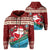 Hawaii Christmas Mele Kalikimaka Hoodie (Zip up) Vie Style Unisex Red - Polynesian Pride