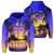 Hawaii Aloha Summer Zip Hoodie Unisex Blue - Polynesian Pride