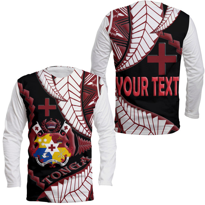 (Custom Personalised) Tonga Emancipation Day Long Sleeve Shirt Kupesi Pattern No.3 LT9 Unisex - Polynesian Pride