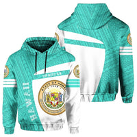 Hawaii Polynesian Sport Hoodie Turquoise Premium Style Unisex Turquoise - Polynesian Pride