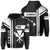 Kanaka Polynesian Zipper Hoodie White Morale Style Unisex White - Polynesian Pride