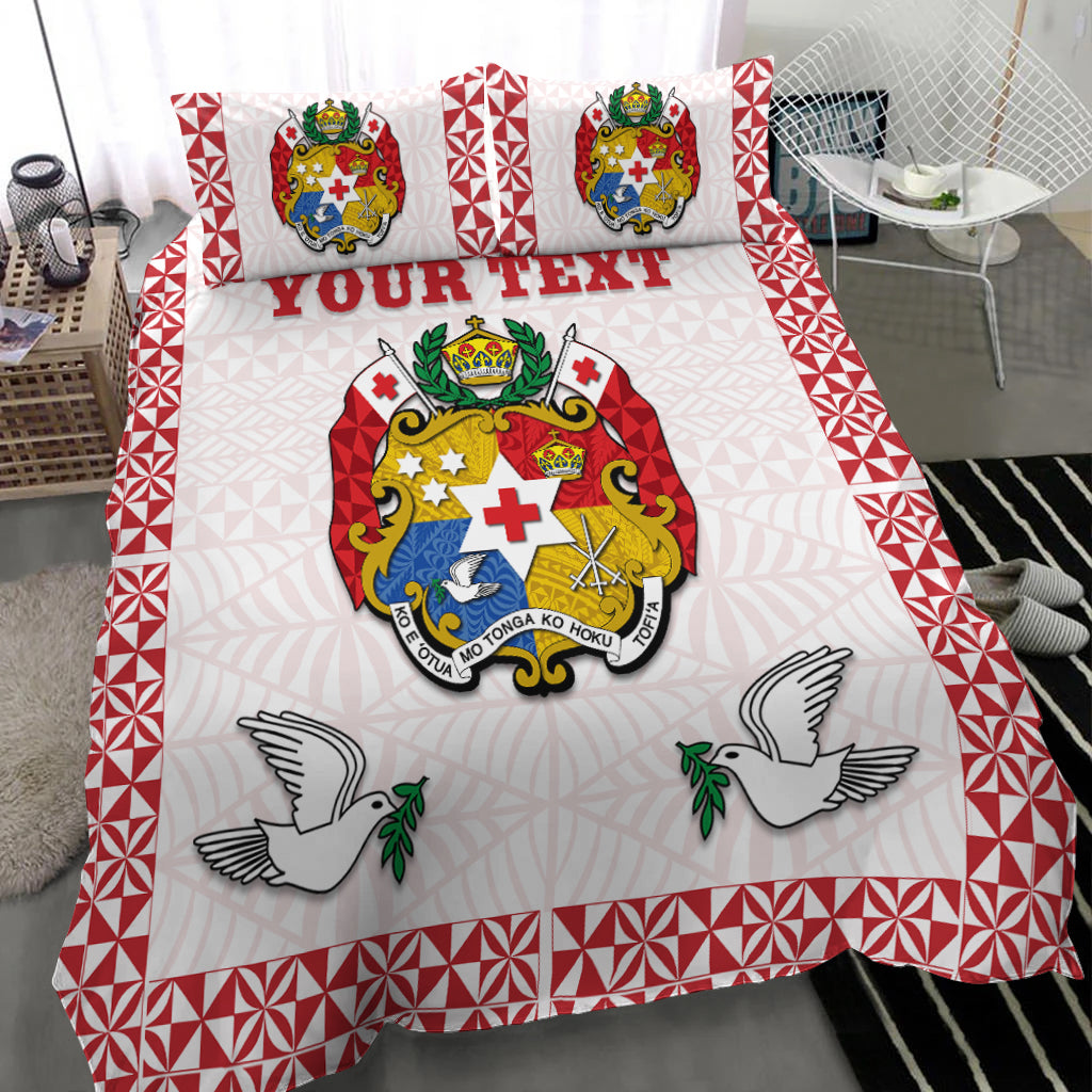 (Custom Personalised) Tonga Bedding Set Special Coat Of Arms LT13 - Polynesian Pride