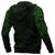 New Zealand Zip up Hoodie, Maori Tattoo Wolf Dragon Zipper Hoodie Green - Polynesian Pride