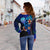 Tahiti Women's Off Shoulder Sweater - Vintage Tribal Mountain - Polynesian Pride