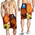 Yap Custom Personalised Men's Shorts - Tribal Tuna Fish Orange - Polynesian Pride