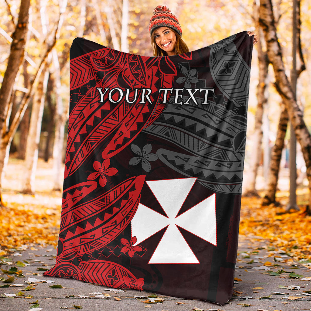 (Custom Personalised) Wallis and Futuna Premium Blanket Enjoy Polynesian Flowers LT13 White - Polynesian Pride