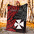 (Custom Personalised) Wallis and Futuna Premium Blanket Enjoy Polynesian Flowers LT13 White - Polynesian Pride