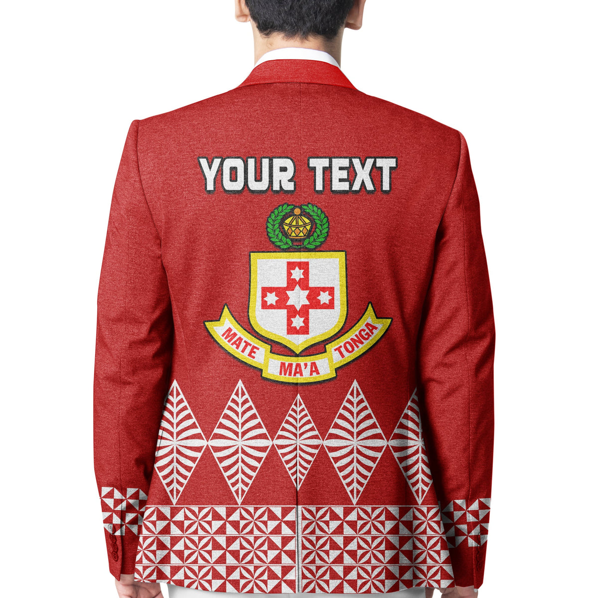 (Custom Personalised) Kolisi College Tonga Blazer Ngatu LT13 - Polynesian Pride