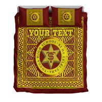 (Custom Personalised) Tonga High School Bedding Set Tonga Pattern LT4 - Polynesian Pride