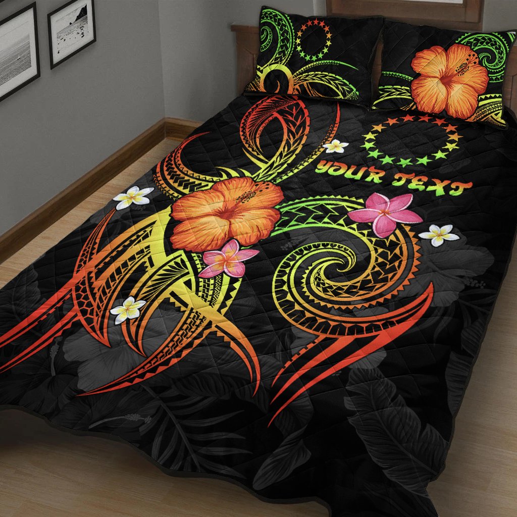 Cook Islands Polynesian Personalised Quilt Bed Set - Legend of Cook Islands (Reggae) Art - Polynesian Pride