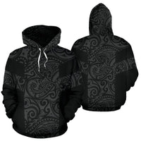 Polynesian Hoodie Tree Root Style 01 Unisex White - Polynesian Pride