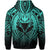 Hawaii Maka Polynesian Kanaka Maoli Hoodie Heaven Style Turquoise - Polynesian Pride