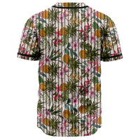 Tropical Pineaapple Baseball Jersey - Polynesian Pride