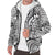 Polynesian Patterns Sherpa Hoodie 03 White - Polynesian Pride