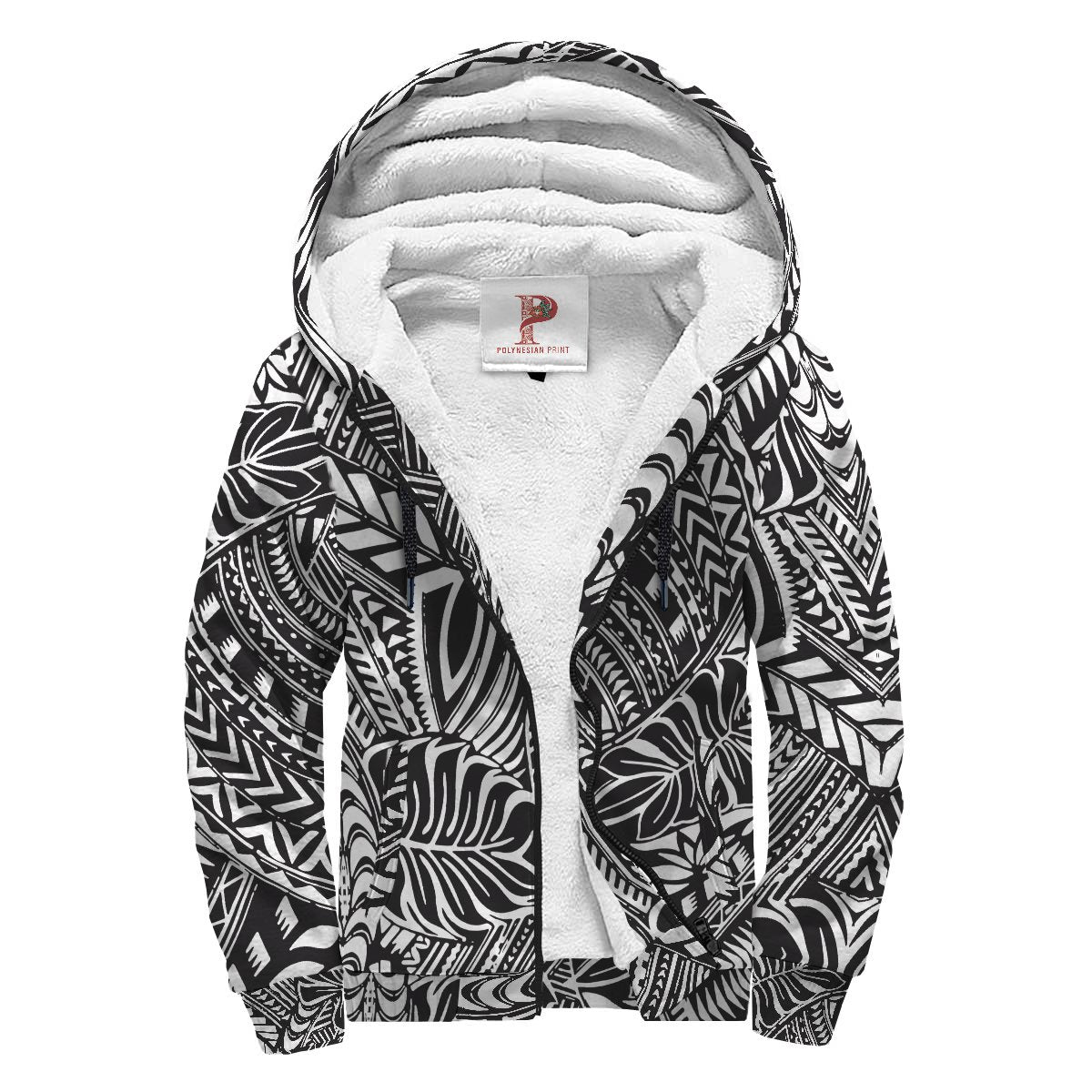 Polynesian Patterns Sherpa Hoodie 07 - Polynesian Pride