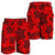 Polynesian Turtle Palm And Sea Pebbles Red Men's Short Men's Shorts Red - Polynesian Pride