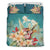 Hawaiian Plumeria Orchids Sound Bedding Set Black - Polynesian Pride