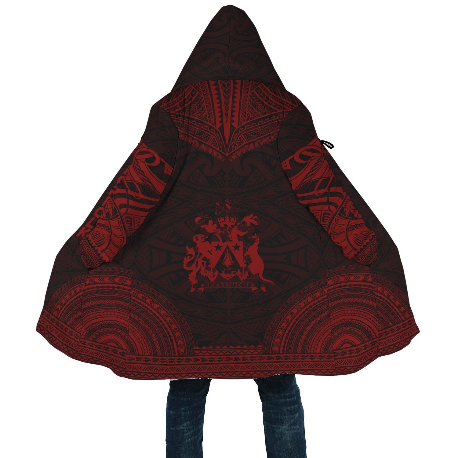 Norfolk Island Polynesian Chief Cloak - Red Version - Polynesian Pride