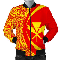 Kanaka Mauna Kea Polynesian Women's Bomber Jacket - Circle Style White - Polynesian Pride