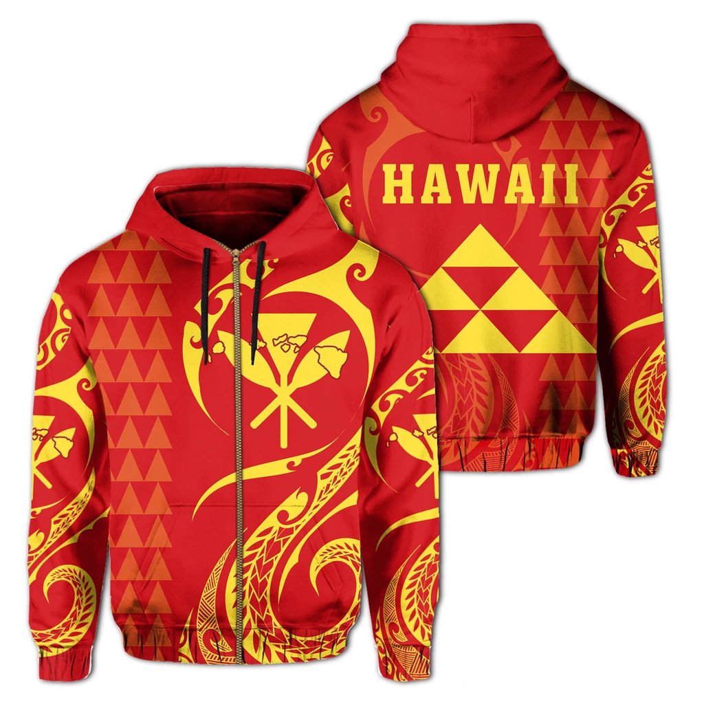 Kanaka Map Mauna Kea Polynesian Zipper Hoodie Felicity Style Unisex Art - Polynesian Pride