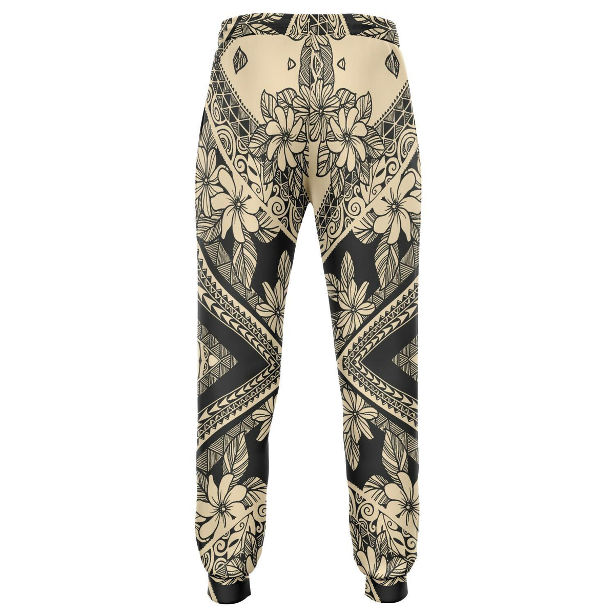 Polynesian Plumeria Mix Gray Joggers - Polynesian Pride