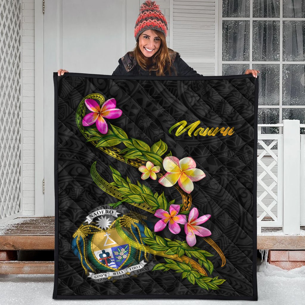 Nauru Polynesian Quilt - Plumeria Tribal - Polynesian Pride