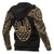 Tahiti Polynesian Hoodie Gold Heart Shield - Polynesian Pride