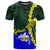 Papua New Guinea Morobe Province Polynesian Custom T Shirt Tribal Wave Tattoo Unisex Blue - Polynesian Pride