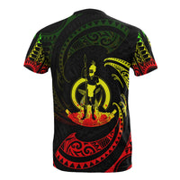 Vanuatu Polynesian Custom T Shirt Reggae Tribal Wave - Polynesian Pride
