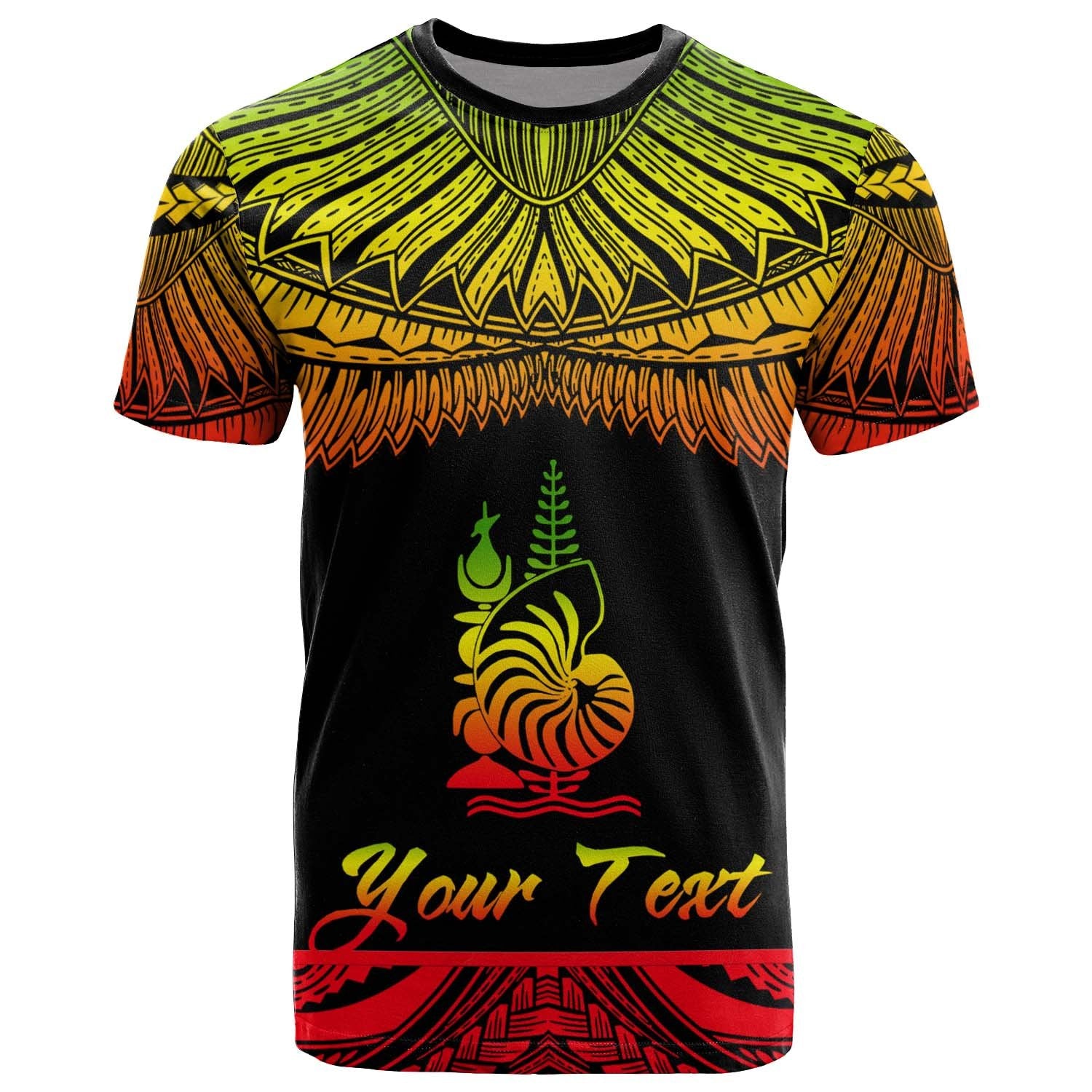 New Caledonia Polynesian Custom T Shirt New Caledonia Pride Reggae Version Unisex Art - Polynesian Pride