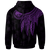 Federated States of Micronesia Custom Zip up Hoodie Polynesian Wings (Purple) - Polynesian Pride