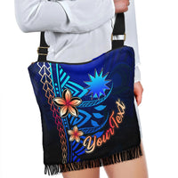 Nauru Custom Personalised Boho Handbag - Vintage Tribal Mountain - Polynesian Pride