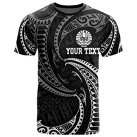 Tahiti Polynesian Custom T Shirt White Tribal Wave Unisex White - Polynesian Pride