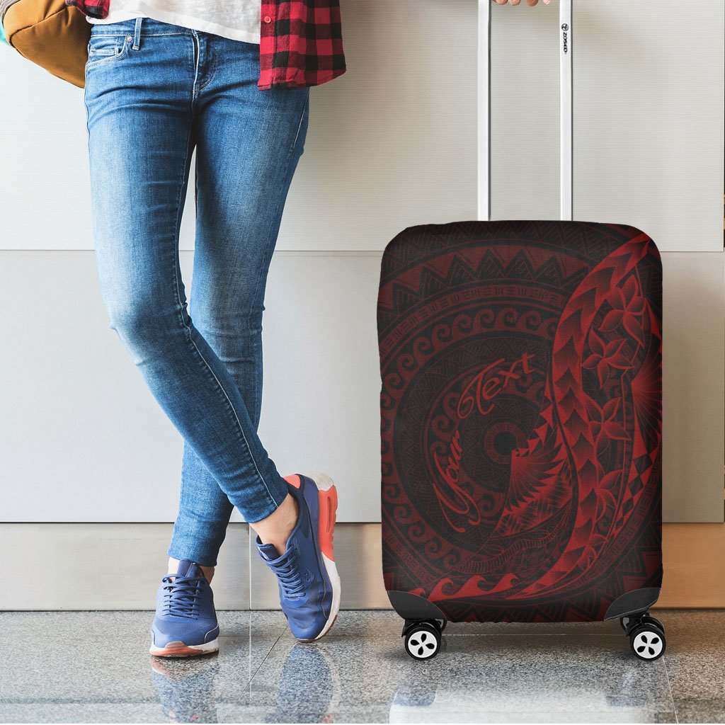 Samoa Luggage Covers - Custom Personalised Polynesian Pattern Style Red Color Red - Polynesian Pride