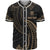 Tuvalu Polynesian Custom Personalised Baseball Shirt - Gold Tribal Wave Unisex Gold - Polynesian Pride