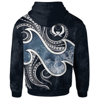 Pohnpei Islands Polynesian Hoodie Ocean Style - Polynesian Pride