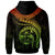 Fiji Polynesian Custom Zip up Hoodie Fiji Waves (Reggae) - Polynesian Pride