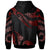 Pohnpei Polynesian Custom Zip Hoodie Polynesian Tattoo Red Version - Polynesian Pride